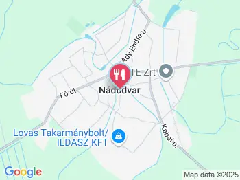 Trófea Vadászház és Étterem Nádudvar a térképen