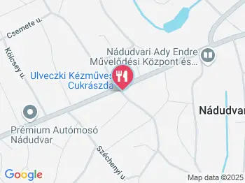 Ulveczki Kézműves Cukrászda & Kávézó Nádudvar a térképen