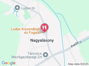Ludas Kisvendéglő és Fogadó Nagyalásony a térképen