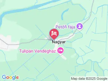 Luby Panzió Nagyar a térképen