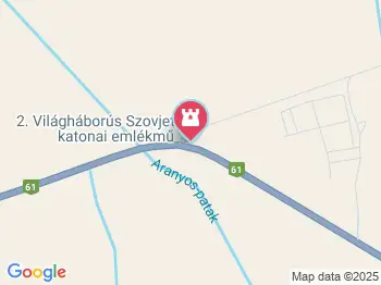 II. világháborús szovjet emlékmű Nagybajom a térképen