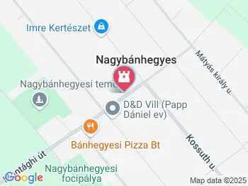 Evangélikus kistemplom és magtár Nagybánhegyes a térképen