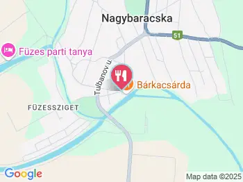 Bárka Csárda Nagybaracska a térképen