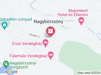 Bányásztemplom Nagybörzsöny a térképen