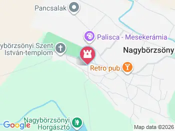 Pincesor Nagybörzsöny a térképen