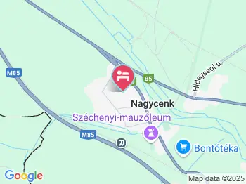 Kuckó Vendégház Nagycenk a térképen