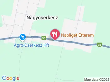 Napliget Étterem Nagycserkesz a térképen