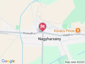 Aralica Apartmanház Nagyharsány a térképen