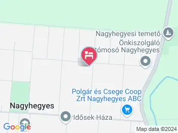 Kolcsár Vendégház Nagyhegyes a térképen