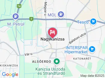 Hotel Centrál Nagykanizsa a térképen