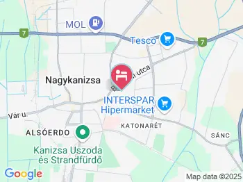 Hotel Touring Nagykanizsa a térképen