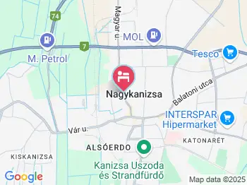 Oázis Hotel Nagykanizsa a térképen