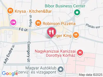 Szilágyi Cukrászda Nagykanizsa a térképen