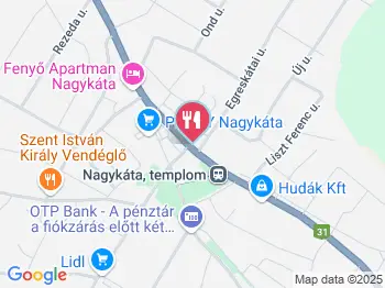 Kelemen Cukrászda Nagykáta a térképen