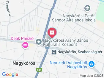 Arany János-emlékpad Nagykőrös a térképen