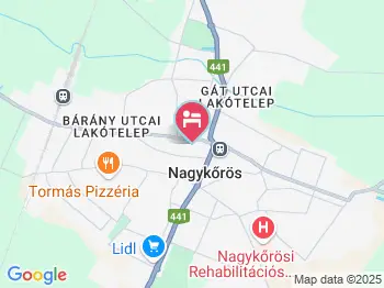 Kinizsi Panzió Nagykőrös a térképen