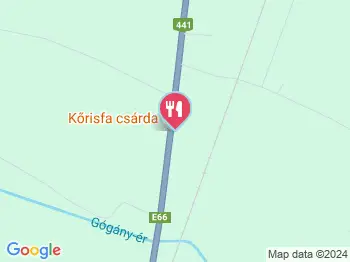 Kőrisfa Csárda Nagykőrös a térképen