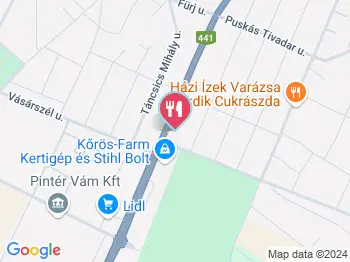 Rózsa Kocsma Nagykőrös a térképen