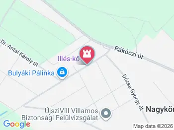 Illés-kő Nagykörű a térképen