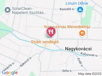Stübli Vendéglő Nagykovácsi a térképen