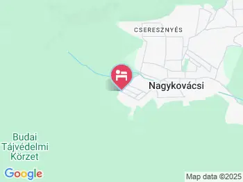 Wéber Panzió Nagykovácsi a térképen