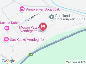 Moson Patak Vendégház Nagymaros a térképen