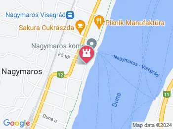 Nagymarosi Duna-part Nagymaros a térképen