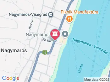Országzászló Nagymaros a térképen