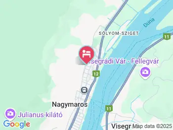 Szalánczy Vendégház Nagymaros a térképen