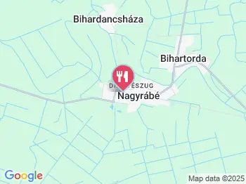 Gémes Fogadó étterme Nagyrábé a térképen