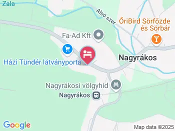 Völgyhíd Vendégház Nagyrákos a térképen