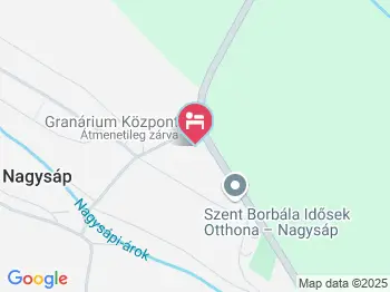 Granárium Panzió Nagysáp a térképen