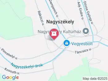 Református templomok Nagyszékely a térképen