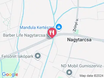 Road Food Büfé Nagytarcsa Nagytarcsa a térképen