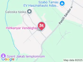 Hétkanyar Vendégház Nagyvázsony a térképen