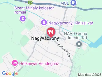 Malomkő Panzió & Étterem Nagyvázsony a térképen