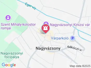 Nagyvázsonyi Evangélikus templom Nagyvázsony a térképen