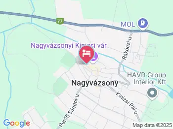 Várpanoráma Vendégház Nagyvázsony a térképen