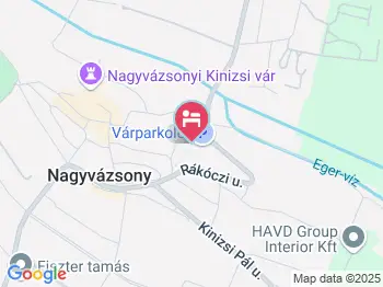 Vázsonyvölgy Panzió Nagyvázsony a térképen