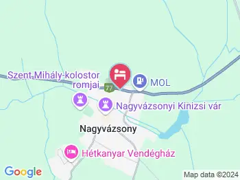 Zichy Kastély Nagyvázsony a térképen