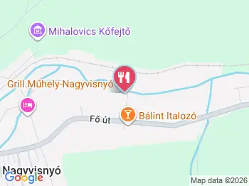 Grill Műhely - Fónagy Apartmanok Nagyvisnyó a térképen
