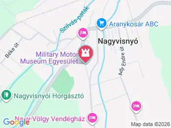 Military Motor Museum Egyesület Nagyvisnyó a térképen
