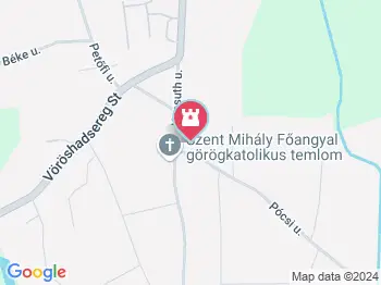 Lourdes-i barlang Napkor a térképen