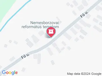 Református templom Nemesborzova a térképen