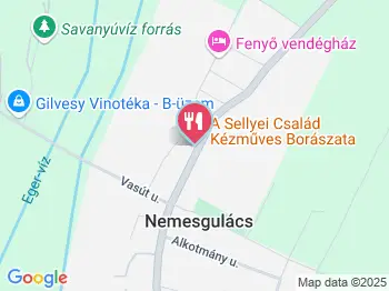 SellyeiBor Nemesgulács a térképen