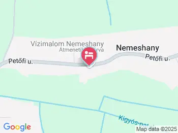 Malomkő Fogadó Nemeshany a térképen