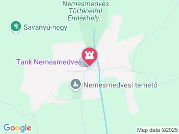 Favázas harangláb Nemesmedves a térképen