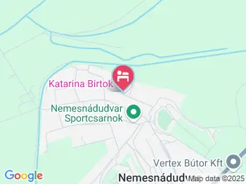 Katarina Birtok Nemesnádudvar a térképen