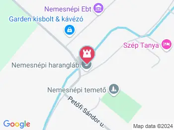 Nemesnépi harangláb Nemesnép a térképen