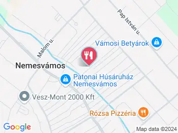 Kebab Bár Nemesvámos a térképen